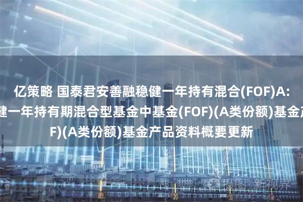 亿策略 国泰君安善融稳健一年持有混合(FOF)A: 国泰君安善融稳健一年持有期混合型基金中基金(FOF)(A类份额)基金产品资料概要更新