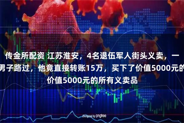 传金所配资 江苏淮安，4名退伍军人街头义卖，一位爱画画的男子路过，他竟直接转账15万，买下了价值5000元的所有义卖品